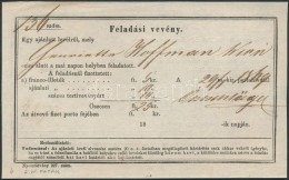 1869 Aufgabs Recepisse Sárospatakról Amtschläger Postamester... - Other & Unclassified