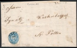 1864 10kr Levélen 'PÁPA' - 'WIEN' - 'ST. PÖLTEN / Bahnhof' - Sonstige & Ohne Zuordnung