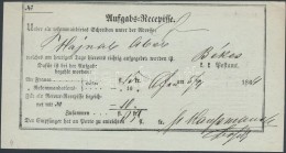 1864 Aufgabs Recepisse Ofen - Békes - Other & Unclassified