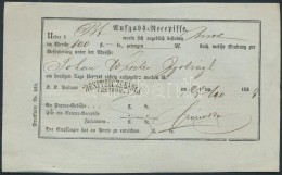 1859 Aufgabs Recepisse 'BESZTERCZEBÁNYA/NEUSOHL' - Ipolyságh - Autres & Non Classés