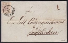 1856 6kr MP III. Teljes / Szép Szélekkel Távolsági Levélen (teljes Tartalommal)... - Other & Unclassified