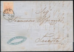 1855 3kr Levélen 'FIUME' - Triest - Altri & Non Classificati