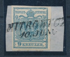 1850 9kr HP III. Jó / Szép Szélekkel (a Bélyeg Falccal Visszaragasztva) / With Nice... - Other & Unclassified