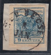 1850 9kr HP III. Jó / Szép Szélekkel / With Nice Margins 'NEU BECSE' (Gudlin 400p) - Andere & Zonder Classificatie