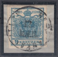 1850 9kr MP III. Szép Szélekkel / With Nice Margins 'UJPALÁNKA B:ILLOK' - Other & Unclassified