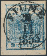 O 1850 9kr 'FIUME 1853' Luxus Bélyegzés - Andere & Zonder Classificatie