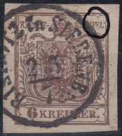 O 1850 6kr HP III  Szép Szélekkel, Lemezhibával / With Plate Variety 'BISTRITZ In SIEBENB:' - Other & Unclassified