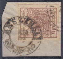 1850 6kr MP III Jó / Szép Szélekkel 'KESZTHELY' - Andere & Zonder Classificatie