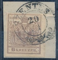 1850 6kr MP III. Teljes / Szép Szélekkel 'SZENTES' - Andere & Zonder Classificatie