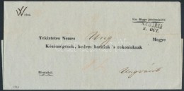 1846 Hivatalos Levél 'SABARIA' - Ungvár - Autres & Non Classés