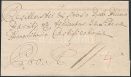 1762 Portós Levél Aradról / Unpaid Cover From Arad - Other & Unclassified