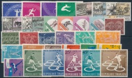 ** Olimpia Motívum 1960-1965 11 Klf Sor + 10 önálló érték 2 Db Stecklapon - Altri & Non Classificati