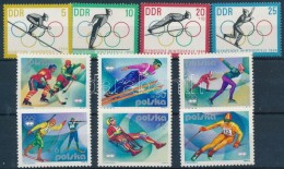 ** NDK, Lengyelország 1964, 1976 2 Klf Téli Olimpia Sor - Andere & Zonder Classificatie