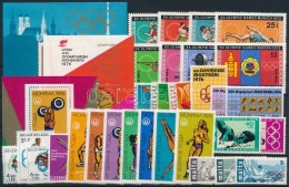 ** 1972-1976 Sport Motívum 30 Db Bélyeg, Közte Teljes Sorok + 2 Db Blokk - Andere & Zonder Classificatie