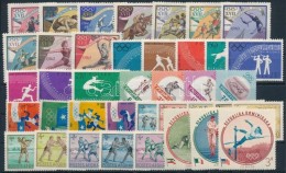 ** Olimpia Motívum 1960-1965 10 Klf Sor + 2 önálló érték 2 Db Stecklapon - Andere & Zonder Classificatie