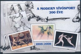 ** 2008 A Modern Magyar Vívósport 200 éve 3 Db-os Emlékív Garnitúra... - Otros & Sin Clasificación