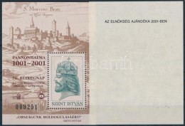 ** 2001/23aA + 23bA Pannonhalma 1001-2001 'AZ ELNÖKSÉG AJÁNDÉKA 2001-BEN'... - Autres & Non Classés