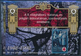 ** 1992/A3-A4 Vöröskereszt Arany Emlékívpár (15.000) - Andere & Zonder Classificatie