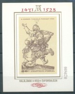 ** 1979 Festmény (XVIII)- Albrecht Dürer Vágott Blokk (7.000) - Autres & Non Classés