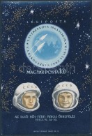 ** 1963 Az ElsÅ‘ NÅ‘i-férfi Páros Å±rrepülés Vágott Blokk (4.500) - Other & Unclassified