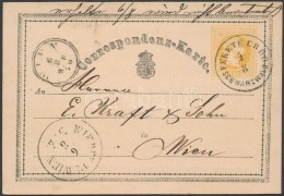 1870 2kr Német NyelvÅ± Díjjegyes LevelezÅ‘lap 'FEKETE ERDÅ / SCHWARZWALD' Bélyegzéssel... - Andere & Zonder Classificatie