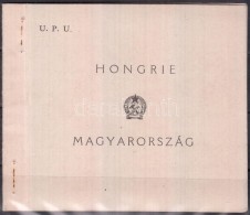 ** 1949 UPU Füzet Két Szélén Fogazatlan (35.000) (kapocs Nélkül) - Other & Unclassified