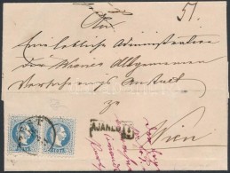 1871 Túlsúlyos Ajánlott Levél 10kr Pár Bérmentesítéssel... - Autres & Non Classés