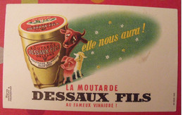 Buvard Moutarde Dessaux Fils. Vers 1950 - Mostaza