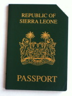 Passport Reisepass Passeport Pasaporte Cancelled Sierra Leone Machine Readable - Documenti Storici
