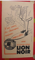 Buvard Lion Noir Cirage Crème Chaussures. Vers 1950 - Schoenen
