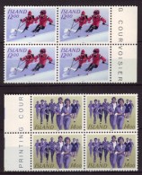 Islande N° 556 à 557 Neufs ** - Blocs De 4 - Sports - Unused Stamps