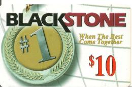 -CARTE-PREPAYEE-USA-10$-BLACKSTONE-08/11/99-Plastic Epais-TBE - Altri & Non Classificati