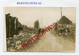 BERTINCOURT-CARTE PHOTO Allemande-Guerre 14-18-1 WK-France-62- - Bertincourt