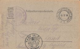 47648- WARFIELD POSTCARD, WW1, POST OFFICE NR 106, CENSORED INFANTRY BATALION NR 63, 1916, HUNGARY - Storia Postale