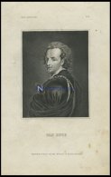 Van Dyck, Stahlstich Von B.I. Um 1840 - Lithographies