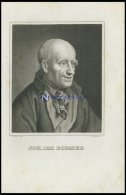 Joh. Jac. Bodmer, Schweizer Gelehrter Und Schriftsteller, Stahlstich Von - Litografía