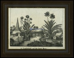 Inselgruppe Der MOLUKKEN: Insel Buro, Lithografie Aus Neue Bildergalerie Um 1840 - Litografia
