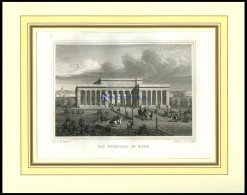 WIEN: Das Burgtor, Stahlstich Von Bayrer/Müller, 1840 - Lithografieën