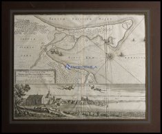 NYBORG Auf Fünen, Mit Umliegender Gegend: Bis An Den Belt Und Cnuts Vorgeburg, Anno 1659, 2 Hübsche Ansichten - Lithographies