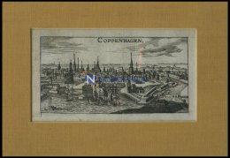 KOPENHAGEN, Gesamtansicht, Kupferstich Von Riegel Um 1690 - Lithographies