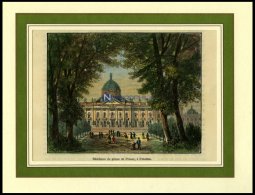 POTSDAM: Die Residenz Des Prinzen Von Preußen, Kolorierter Holzstich Aus Malte-Brun Um 1880 - Lithographies