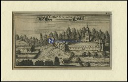 GRIESBACH: Kloster S. Salvator, Kupferstich Von Ertl, 1687 - Lithographies