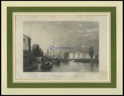 BERLIN: Das Neue Haus An Der Spree, Stahlstich Von Vickers/Radclyffe Um 1840 - Litografia