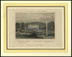 BAD GLEISWEILER: Die Wasser-und Molken-Heilanstalt, Stahlstich Aus Romantische Rheinpfalz Um 1840 - Lithographies