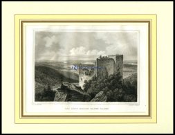 BADEN-BADEN: Die Ruine Des Alten Schlosses, Stahlstich Von Schönfeld/Poppel, 1840 - Lithographies