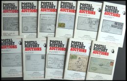 PHIL. LITERATUR Postal History Auctions, 11 Verschiedene Auktionskataloge, 1972-1980, In Englisch - Philatélie Et Histoire Postale