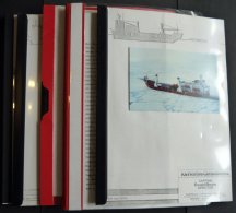 PHIL. LITERATUR ICEBIRD - Hamburg - Antarctica, Einsätze Der Icebird Von 1984-88 In 5 Klemmordnern Mit Vielen Inter - Philatélie Et Histoire Postale