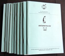 PHIL. LITERATUR Polarstern - Expeditionsprogramm Nr. 44 - 52, 1997-1999, Alfred-Wegener-Institute Für Polarforschun - Philatélie Et Histoire Postale