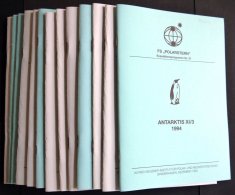 PHIL. LITERATUR Polarstern - Expeditionsprogramm Nr. 31 - 43, 1994-1996, Alfred-Wegener-Institute Für Polarforschun - Philatélie Et Histoire Postale
