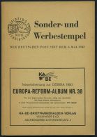 PHIL. LITERATUR Sonder- Und Werbestempel Der Deutschen Post Seit Dem 8. Mai 1945, 1950, Deutsche Postreklame GmbH, 114 S - Philatélie Et Histoire Postale